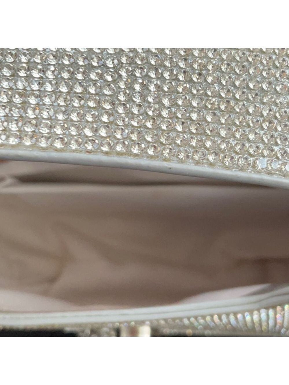 Silver Rhinestone Hand and Crossbody Bag - Picture 4 of 4